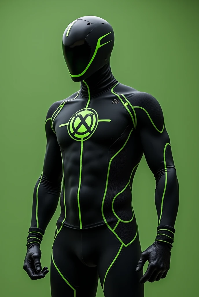 Make a black shirt with green details for eco guardians