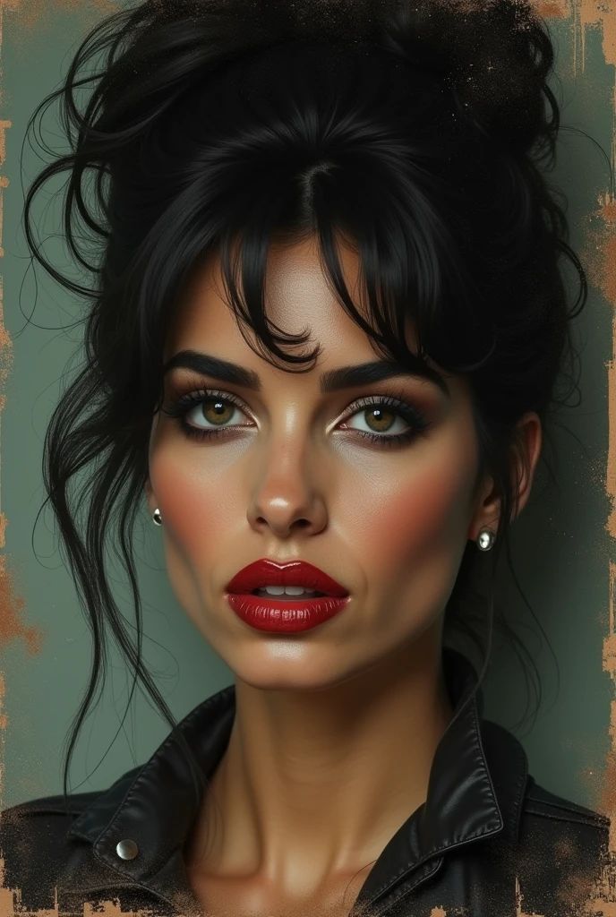 Create one in the same style as singer Amy Winehouse