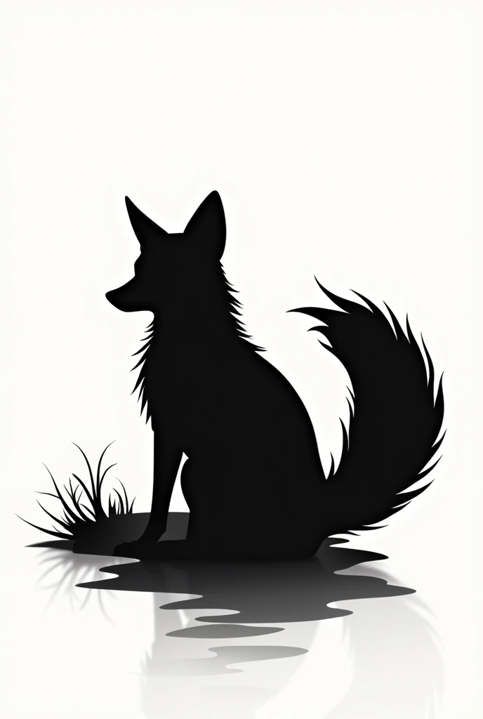 generate me a fox silhouette