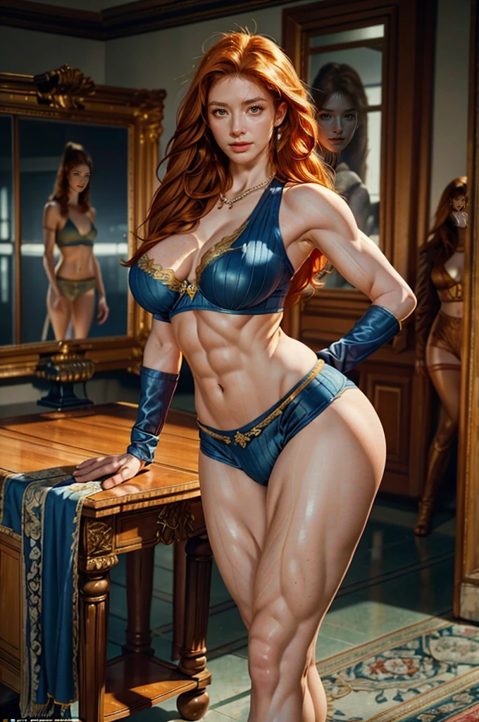 ((masterpiece, 8k, best quality)), pov, from below, low angle, 1girl, Magik, midriff, thigh highs, gloves, short shorts, cleavage, soul sword, evil smile, glowing blue eyes, looking at viewer,heroic pose,hellfire, in hell, destruction, destroyed city, smoke,cinders, foreshortening, depth,Asgard,valkyrie,Lady Knight,anatomical correct,epic fantasy digital art,tmasterpiece,8k,high-definition resolution,detailed drawing,Quality Superior,, Epic composition, muscular body,a beautiful 30-year-old queen with divine beauty, tall with very long and very light hair, ((vibrant yellow eyes)), wearing a long white royal dress with many gold details, well-defined body with sexy curves, ((elegant and confident pose)), ((soft and detailed facial expression)), ((clear and delicate porcelain skin)), ((small breasts)), slim waist, wide hips, large buttocks, intricate lace and embroidery details, dramatic lighting, cinematic composition, highly detailed, photorealistic, 8k, hyper realistic, digital art, concept art, color harmony, warm tones, glowing skin, seamless, flawless, masterpiece,Deedee, from the tv show Rugrats, milf, really big , (masterpiece), best quality, extremely detailed, hot pink ribbed textured mini skirt, delicate and beautiful woman, illustration, (1girl:1.4), (solo:1.2), (large breasts:1.2), bare shoulders, very pale skin, beautiful eyes, very big orange hair, curly hair, disheveled hair, very thick green glasses, thin waist, thick thighs, long legs, hoop gold earrings, gold pearl necklace, curvy,((((big muscles,muscles legs,muscles arms,abs,bodybuider.))))