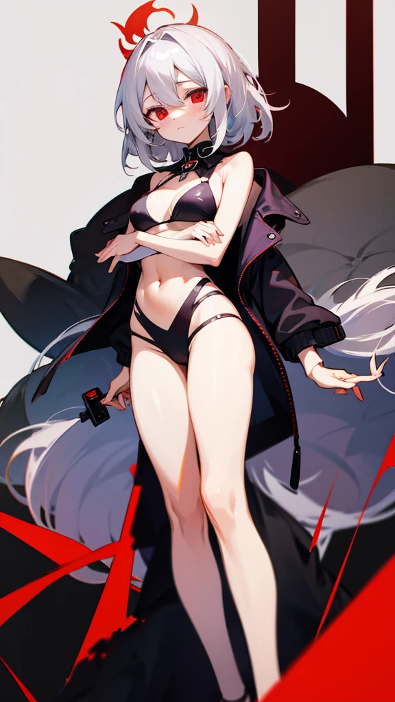 Highest quality I have long hair Gray Hair Sagume Rare God Red eyes I don't have anything Odd Eye Swimwear One person