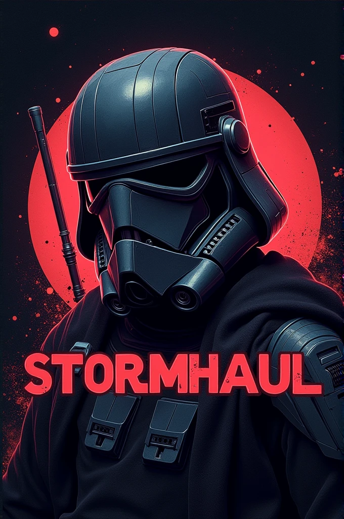 Stormhaul written in small letters with a star wars background to make a profile picture