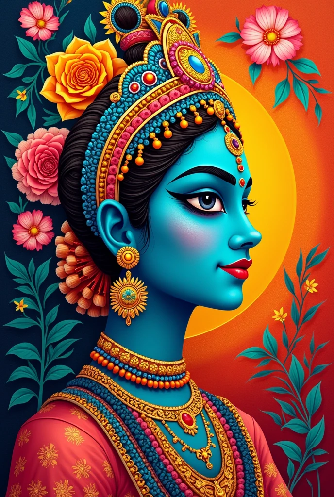 A portrait poster and then add Kerala art forms as bg
Please remove this gurl please no girl !! Bro just the background is needed don't want any boy or any girl