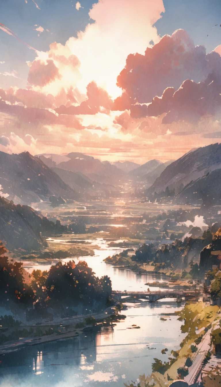 masterpiece,最high quality,Very detailed,High resolution backgrounds,8k,there is nothing,high quality,break,japanese manga style, sketch, Watercolor Colors,landscape,[Even if the person who gave it forgets、won&#39;Don&#39;t forget the recipient]