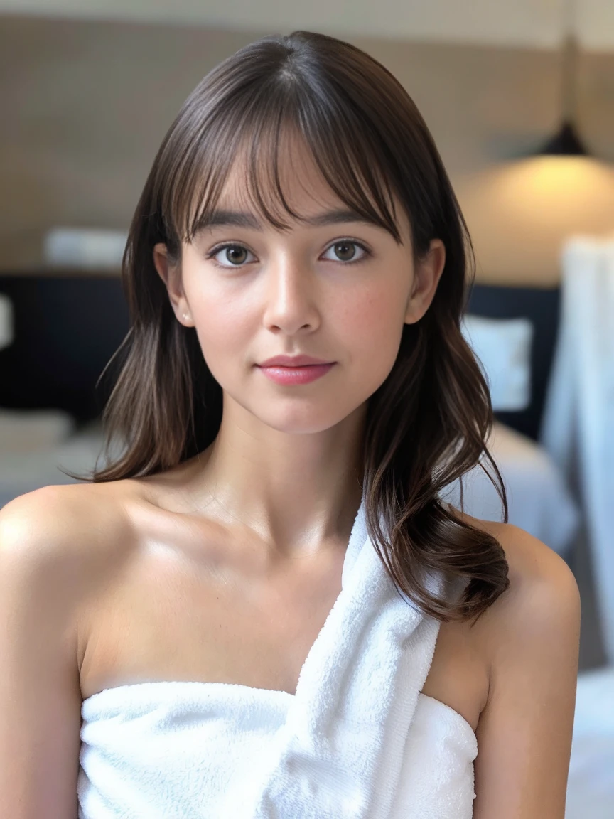 https://official-site.org/other/seaart_img/01.png, (exactly the same image as the above URL: 1.3), https://official-site.org/other/seaart_img/01.png, ( Exactly the same face contour as the image at the above URL: 1.3), https://official-site.org/other/seaart_img/01.png, (exactly the same nose as the image at the above URL: 1.2), https:// official-site.org/other/seaart_img/01.png, (exactly the same lips as the image at the above URL: 1.2), https://official-site.org/other/seaart_img/01.png, (the image at the above URL Eyebrows exactly the same as: 1.2), https://official-site.org/other/seaart_img/01.png, (Cheeks exactly the same as the image in the URL above: 1.2), https://official-site.org/other /seaart_img/01.png, (Same bangs as the image in the URL above: 1.2), (One cute woman: 1.2), (Wrap a white bath towel to the side only around the chest: 1.5) ), (Bare arms: 1.6), (Bare shoulders: 1.4), (In front of the mirror: 1.4), Selfie style, (Standing: 1.3), (Long hair: 1.2), (No expression: 1.2)