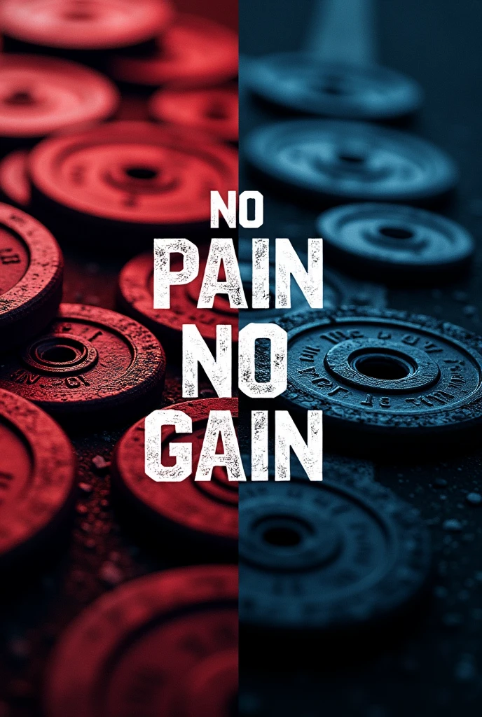 I would like an image in 1080 x 1350, with the following sentence in the center of it "No Pain No Gain" in the background of the image something that is motivating and that draws attention related to sport but that does not contain people and that is related to an Olympic sport