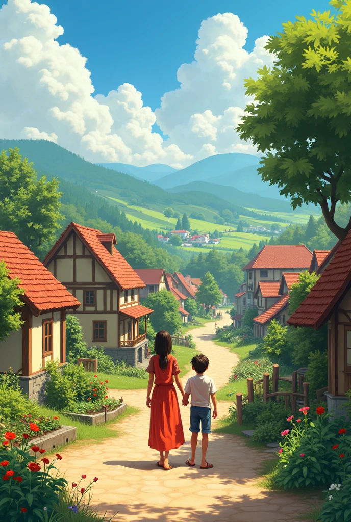 Maya lives in village with her husband