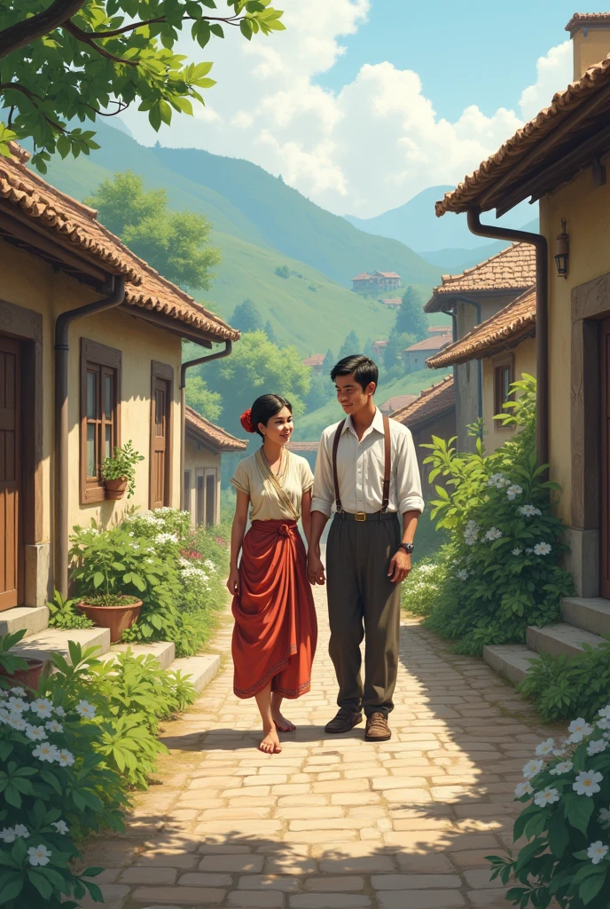 Maya lives in village with her husband