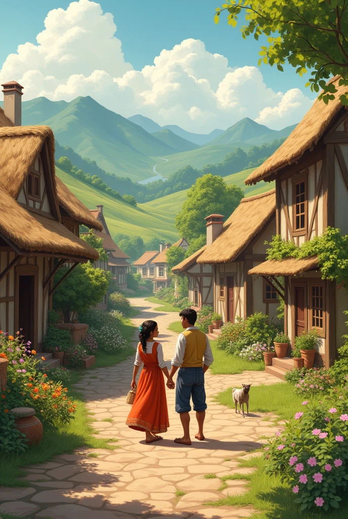 Maya lives in village with her husband