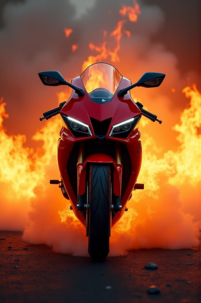 Yamaha R1wallpaper fire
