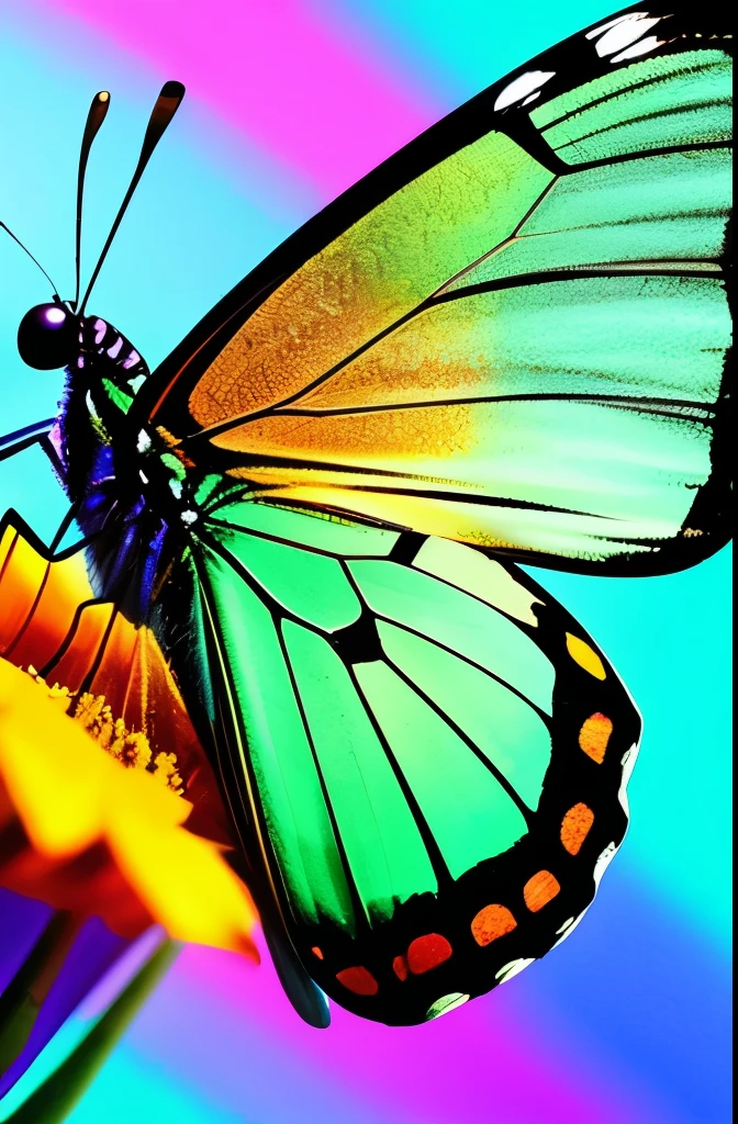there is a butterfly that is sitting on the ground, a macro photograph by Emanuel Schongut, flickr, hurufiyya, iridescent wings, iridescent moth wings, beautiful iridescent colors, beautiful symmetric, butterfly, translucent wings, ringlet, beautiful opened wings, harmony of butterfly, hairs fluttering on the wing