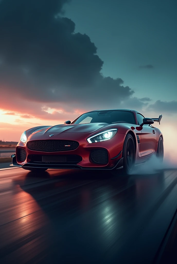 A youtube thumbnail for a car edit