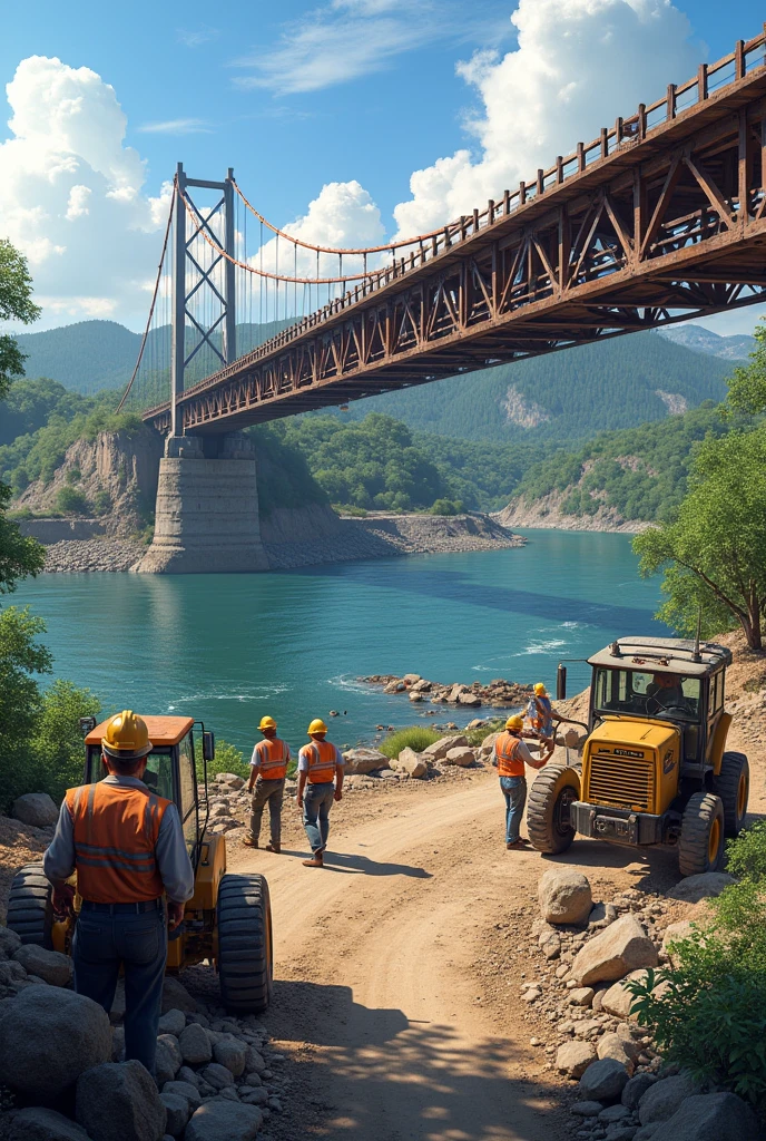 River Bridge Construction site 