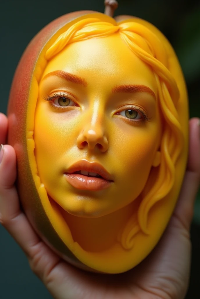 Who is Emma carved on a mango