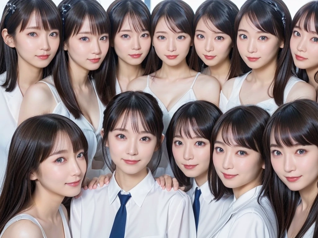 (((8k, 超High resolution, Highest quality, masterpiece))), (Insincere laughter), (avoid), (((22 years old)))、日本人Women、Beauty、Beautiful Skin、Semi-long hair、Black Hair、メイドWomen、Maid clothes、100 cute 、smile、High resolution、Soft Light、Beautiful detailed、Very detailed、eyes and face、Beautiful attention to detail、Wide-angle field of view、Depth of subject、top view、Full body description、Zoom out、(((Very detailed depiction of the double)))、(((multiple girl)))、((((6+girl))))、((((100))))、(((1000)))、((((100人のWomen))))、(((10000)))、(((Crowd Shot)))、(((women only)))、(((Women、The same face、perfection、Consistency)))、(((、H-cup、Deep valley)))、Matching clothes、(((Large Groups)))、(((Women増える、Double々game、Massive proliferation)))