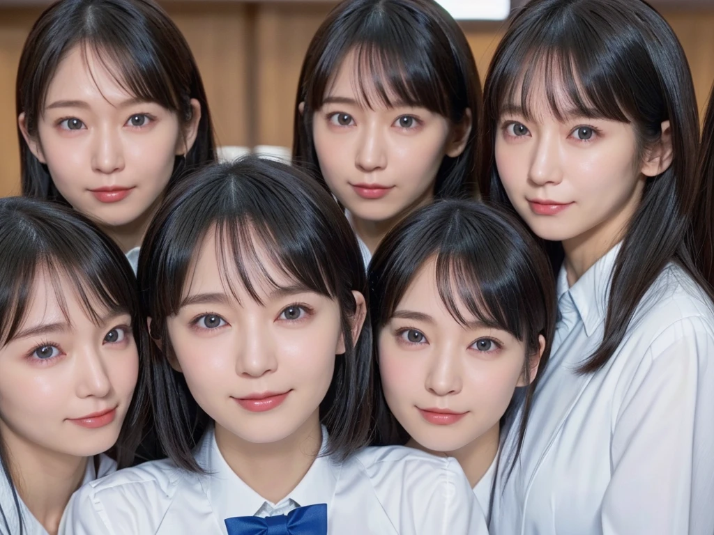(((8k, 超High resolution, Highest quality, masterpiece))), (Insincere laughter), (avoid), (((22 years old)))、日本人Women、Beauty、Beautiful Skin、Semi-long hair、Black Hair、メイドWomen、Maid clothes、100 cute 、smile、High resolution、Soft Light、Beautiful detailed、Very detailed、eyes and face、Beautiful attention to detail、Wide-angle field of view、Depth of subject、top view、Full body description、Zoom out、(((Very detailed depiction of the double)))、(((multiple girl)))、((((6+girl))))、((((100))))、(((1000)))、((((100人のWomen))))、(((10000)))、(((Crowd Shot)))、(((women only)))、(((Women、The same face、perfection、Consistency)))、(((Big Breasts、H-cup、Deep valley)))、Matching clothes、(((Large Groups)))、(((Women増える、Double々game、Massive proliferation)))