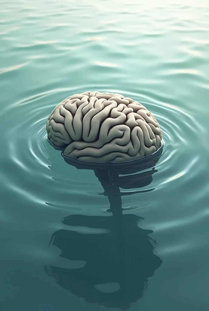 Brain with Water logo