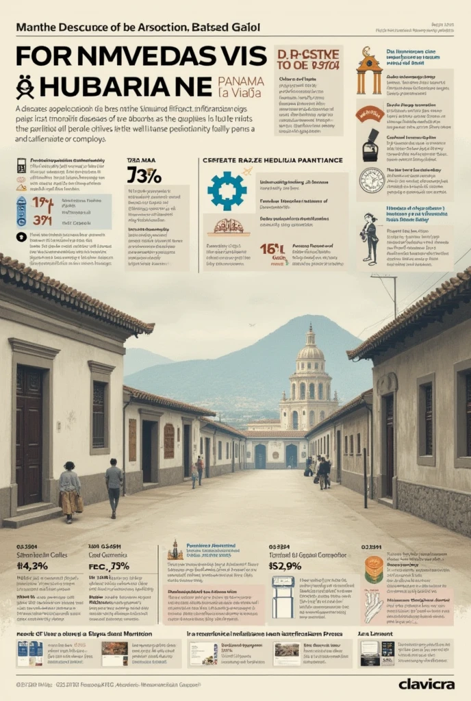 Statistics of deaths in the past due to current diseases in Panama la Vieja