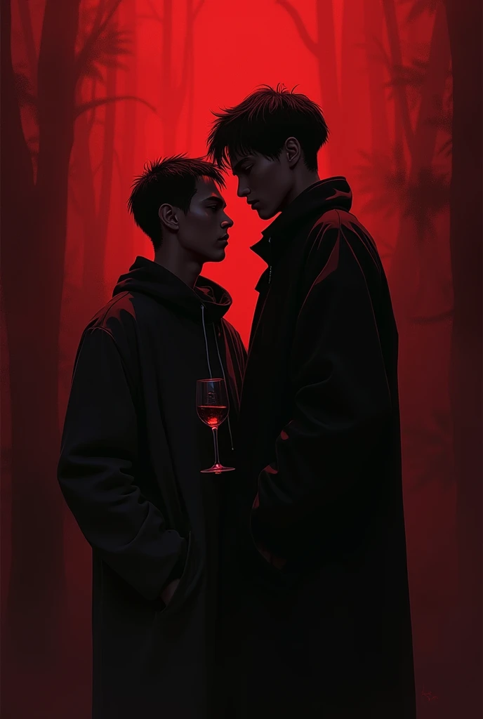 Album cover Song title: Fade Main Color: red-black Including song name and rap name of 2 of us: LTPU - TSon has a wine glass size 1:1

