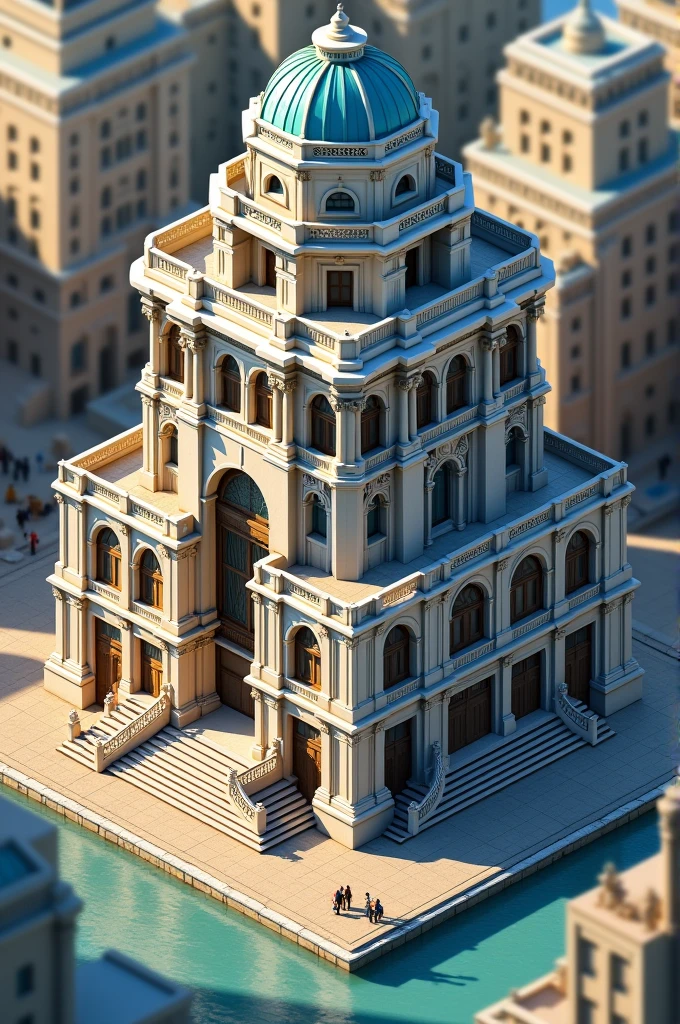 Give me an image of the Grand Bay building in isometric perspective