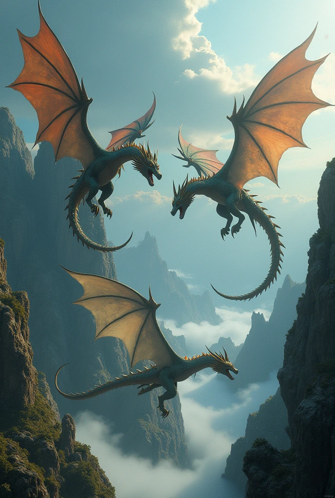 MYTHOLOGICAL Dragons with a world, 