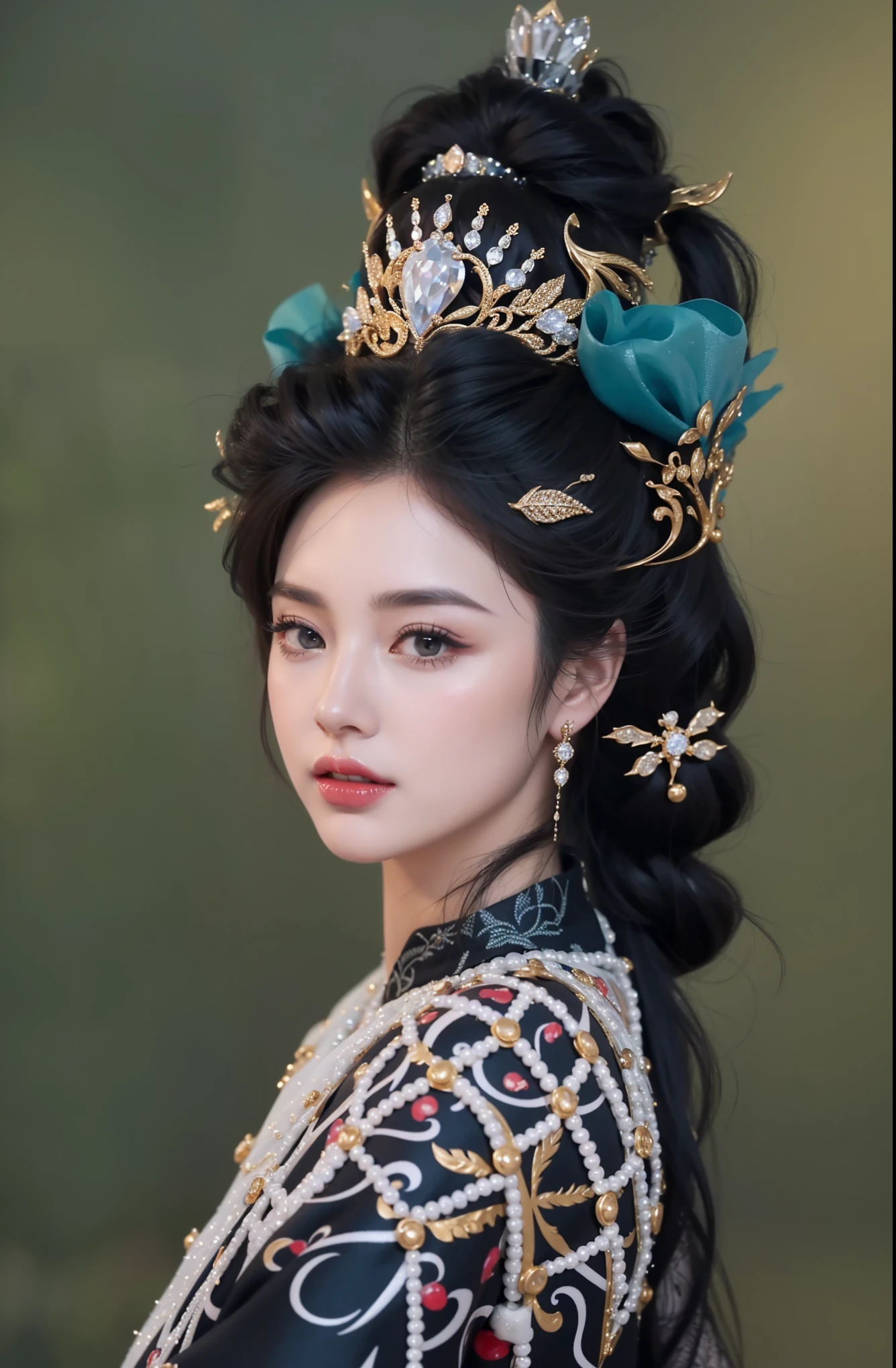 Royal sisters,Exquisite eyes,Frozen Queen,Put the crown on your head,Detailed facial expressions body,Tall and big,Glamorous characters,Leg length,4K,HD,Sensual,White translucent lace,白皙full image,Little cherry mouth,Beautiful and lovely,full image,Glossy Gel Coat,Vampire Queen in luxurious robes,Have a tattoo(Intricate tattoo designs),Ice Princess,Rich facial details,Gold diamonds,Luxurious and exquisite jewelry,
