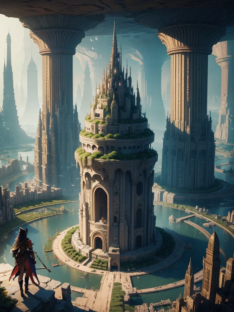 Best Quality,8k,Huge underground city,Underground Labyrinth,mysterious,Multidimensional,A world beyond imagination,Different dimension,romantic,High Dimension,Fantasy,Different space,Nature,romantic,A world beyond imagination,Dream world,Skyscrapers,Huge river,masterpiece,最高masterpiece,perfection,