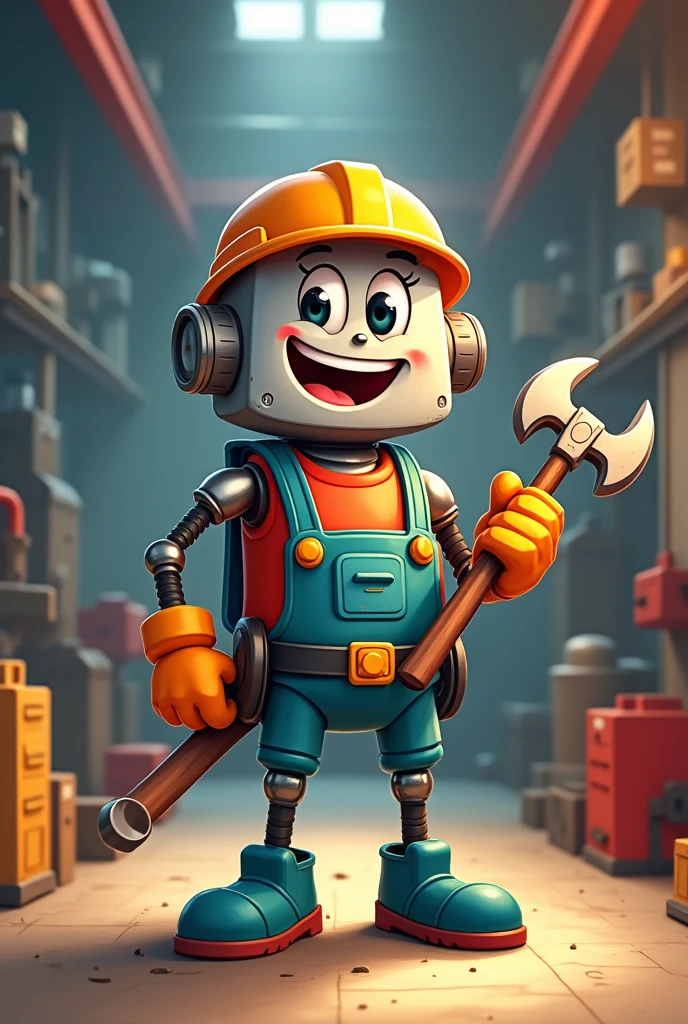 Creating a 5S Mascot for a Foundry Company. Add tools