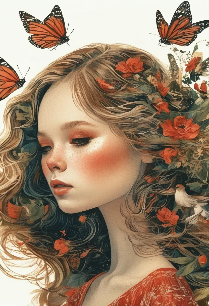 Close-up of a woman with long hair and a red dress, realistic cute girl illustration, lovely digital art, Beautiful digital illustration, Digital art with cute details, cute portrait, chinese girl, beautiful animated portraits, lovely digital painting, beautiful character drawings, cute realistic portrait, Beautiful digital art워크, Beautiful digital art, high quality portrait, digital art paintings, very beautiful girl
