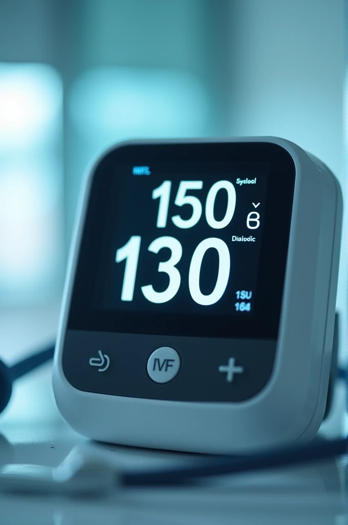 Blood pressure figure in digital machine 150/180