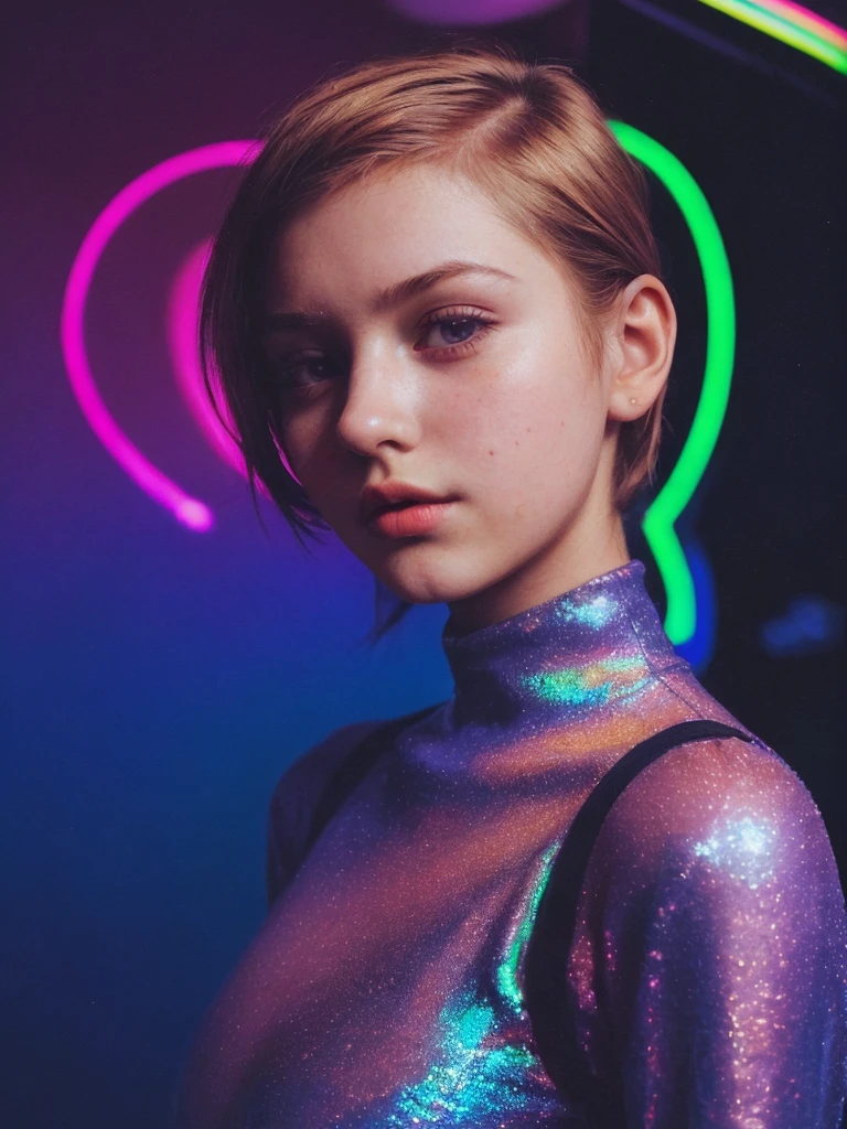 young girl with  big round breasts
