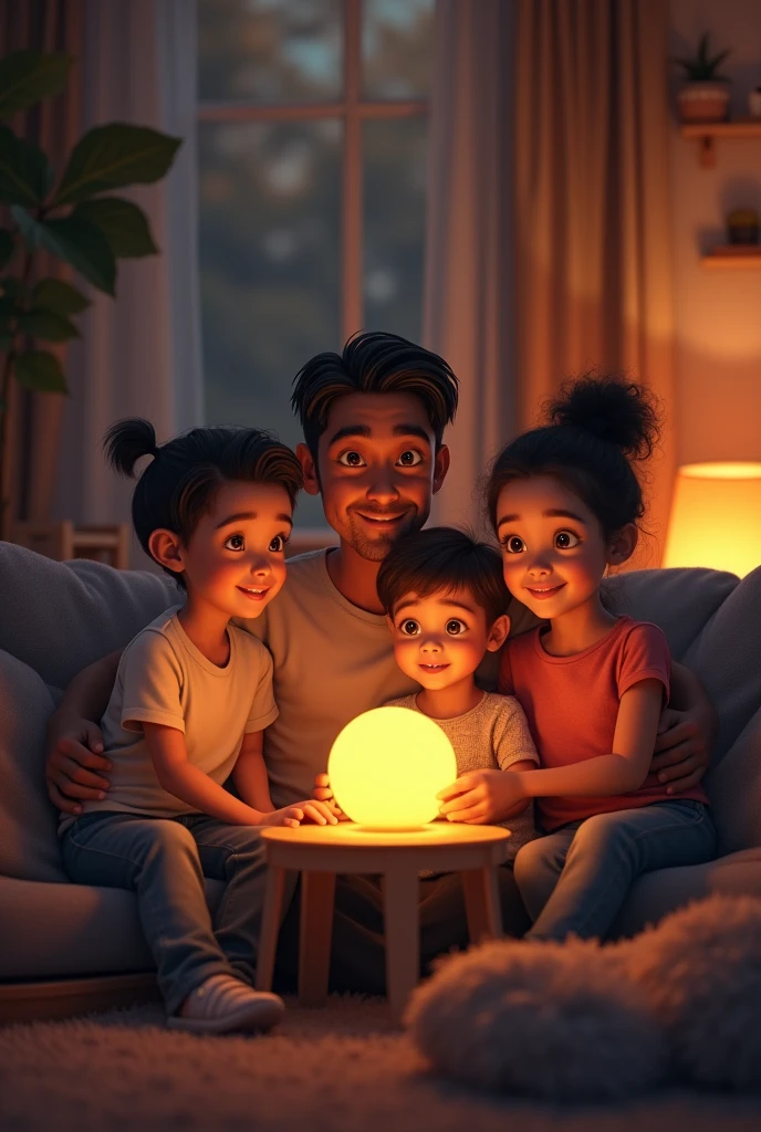 Family watched tv 