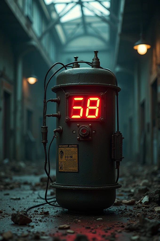 Time bomb with 6pm clock
