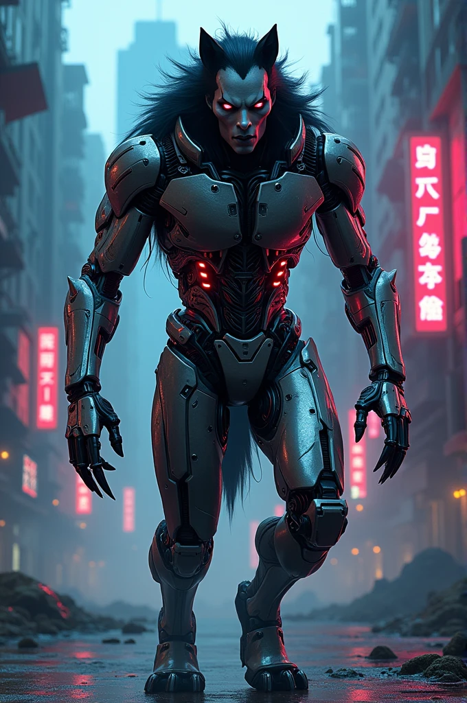 michael jackson as a robot warewolf