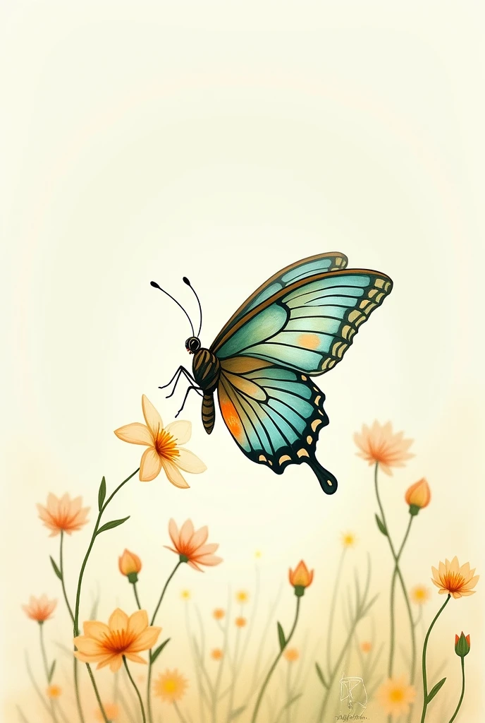 Cute butterfly drawing