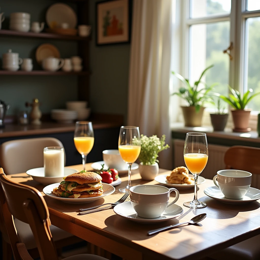 Breakfast table