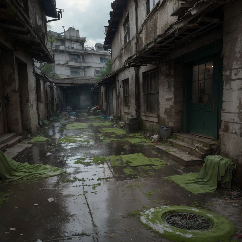 only half of this scene is very clean and hygienic