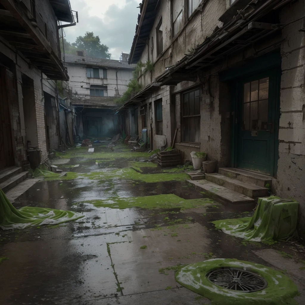 only half of this scene is very clean and hygienic