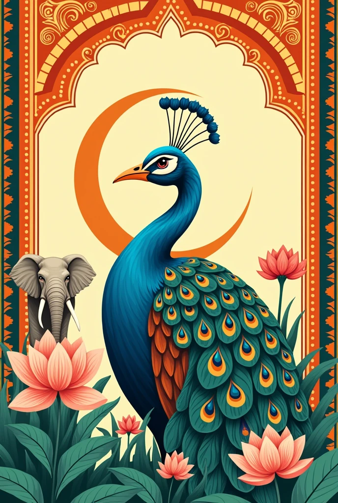 Indian independence posters for easy drawing with Indian emblem, peacock , elephant , lotus etc
Please note it must be easy to draw for kids