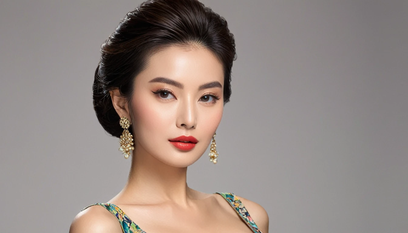 (masterpiece), (best quality),
make up, blush, earring, heart, high heels, 1girl, flower, bow,