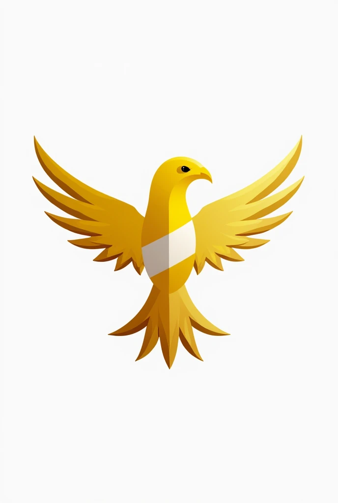 create a logo for a school gymkhana, with the color yellow and white, including a bird, it&#39;s the name: Tangara 
