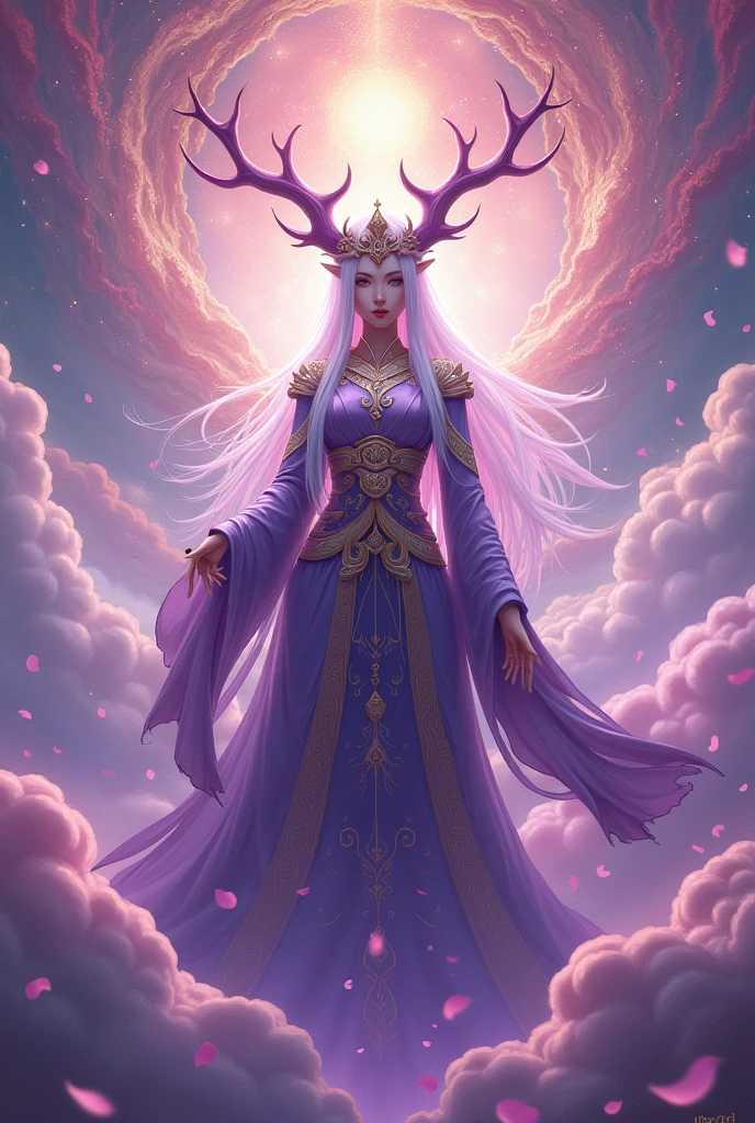 Create me an image for my Discord server, you can follow these steps:
Paleta de cores: Use shades of purple, pink and gold to evoke League of Legends' theme of spiritual blossoming. These tones also refer to aspects of Kaguya Otsutsuki.
Asian Elements: Include traditional Asian symbols or patterns, like cherry blossoms, stylized cloud or dragon patterns.
Inspiration from Kaguya Otsutsuki: Add details like the horned crown and patterns that reference your outfit..
Gamer Style: Use a graphic style that aligns with the gaming universe, like futuristic lines and glow effects.
Design Tools: You can use tools like Photoshop or Canva to assemble the image.. If you prefer something more personalized, hiring a graphic designer can be a good option.