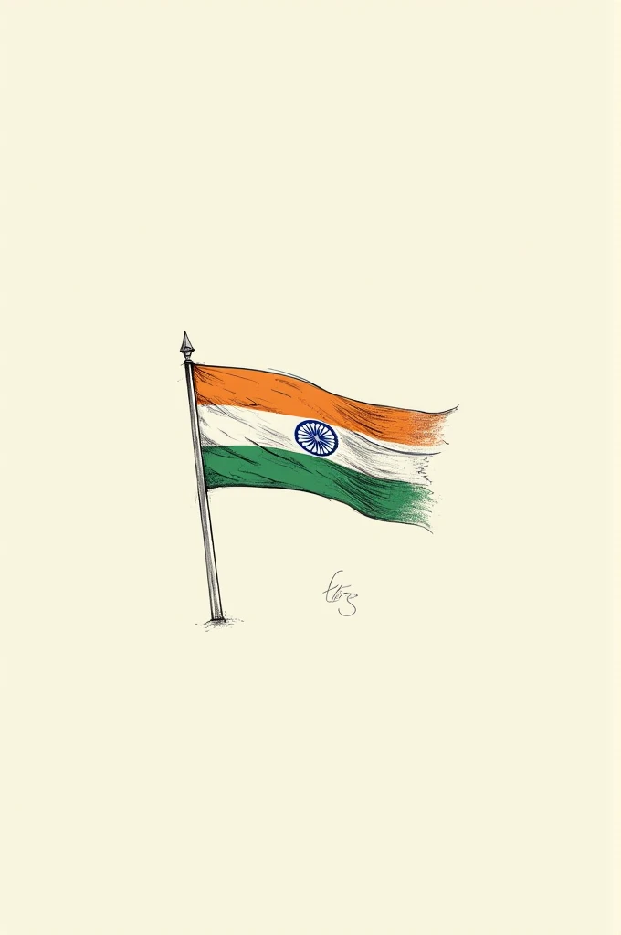 Indian flag sletch
