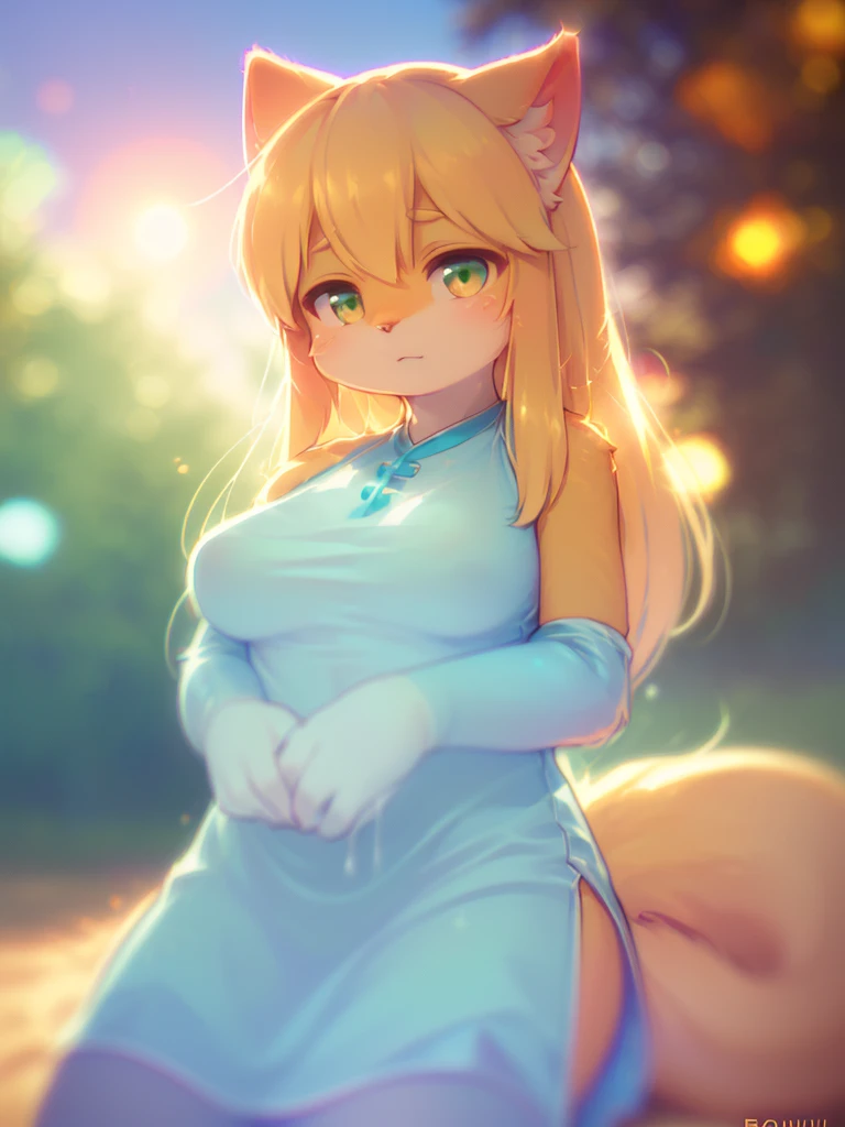 (Sumilux f1.4 24mm , low Latitude old color negative film , cross process , (bokeh), Long exposure , blur , flare, chromatic aberration , soft focus, (Shallow focus) , soft glow , Maximum aperture, high Key , Transparent depiction , Tyndall:1.3) , female cat , Kama Sutra , hand job , cum on melons