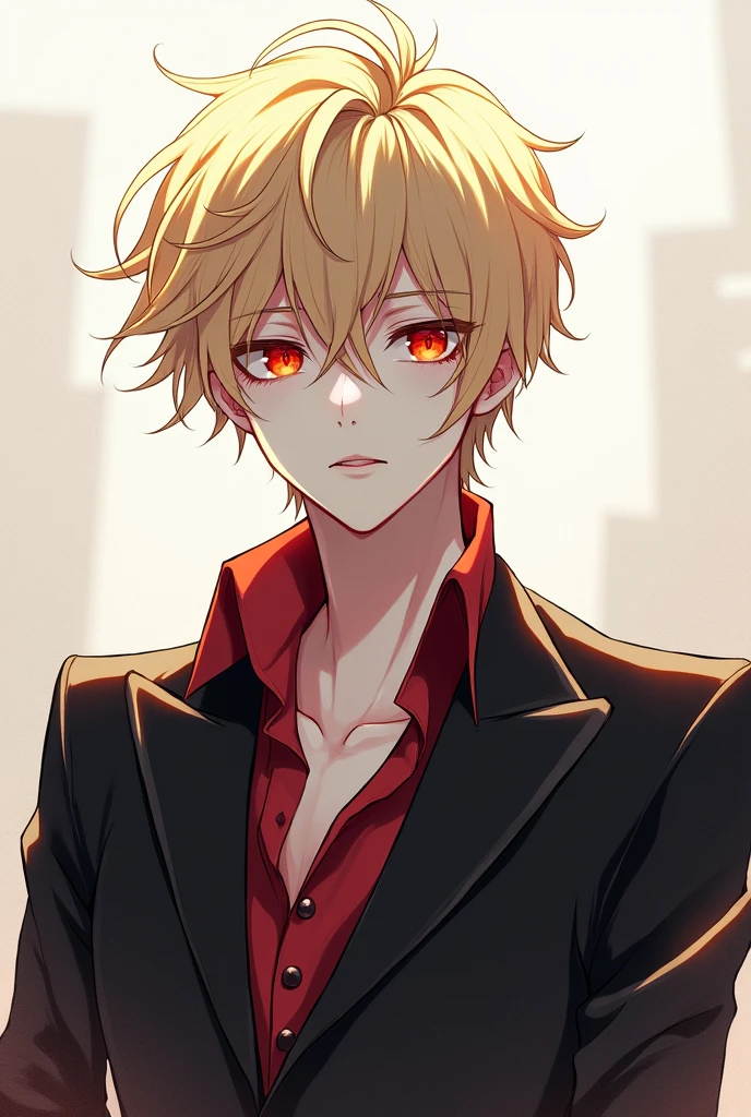 The guy with light blonde hair, red eyes, white skin, 185cm tall is an anime 