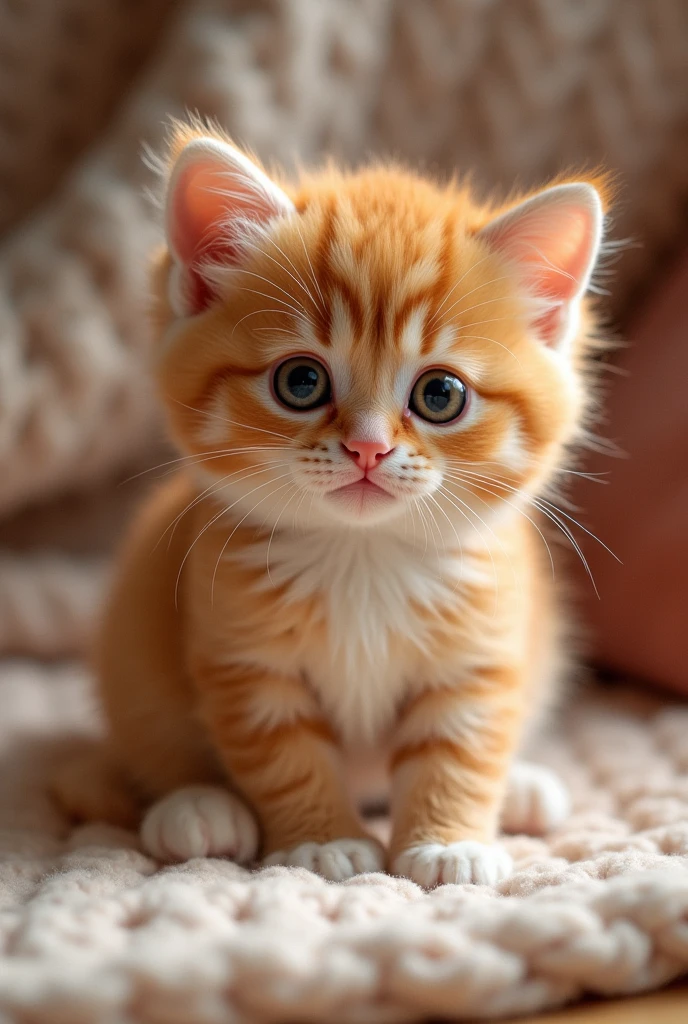 A cute kitten.