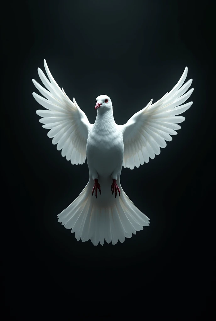 White dove dark style no background