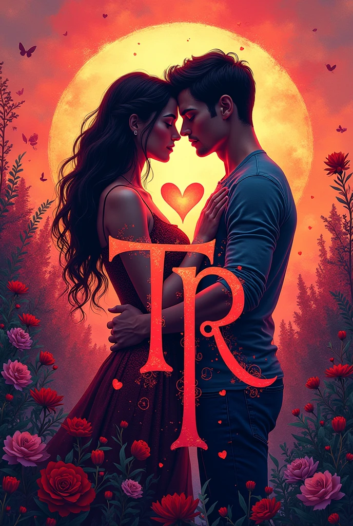 a vibrant wallpaper for TR Letters related to lover.