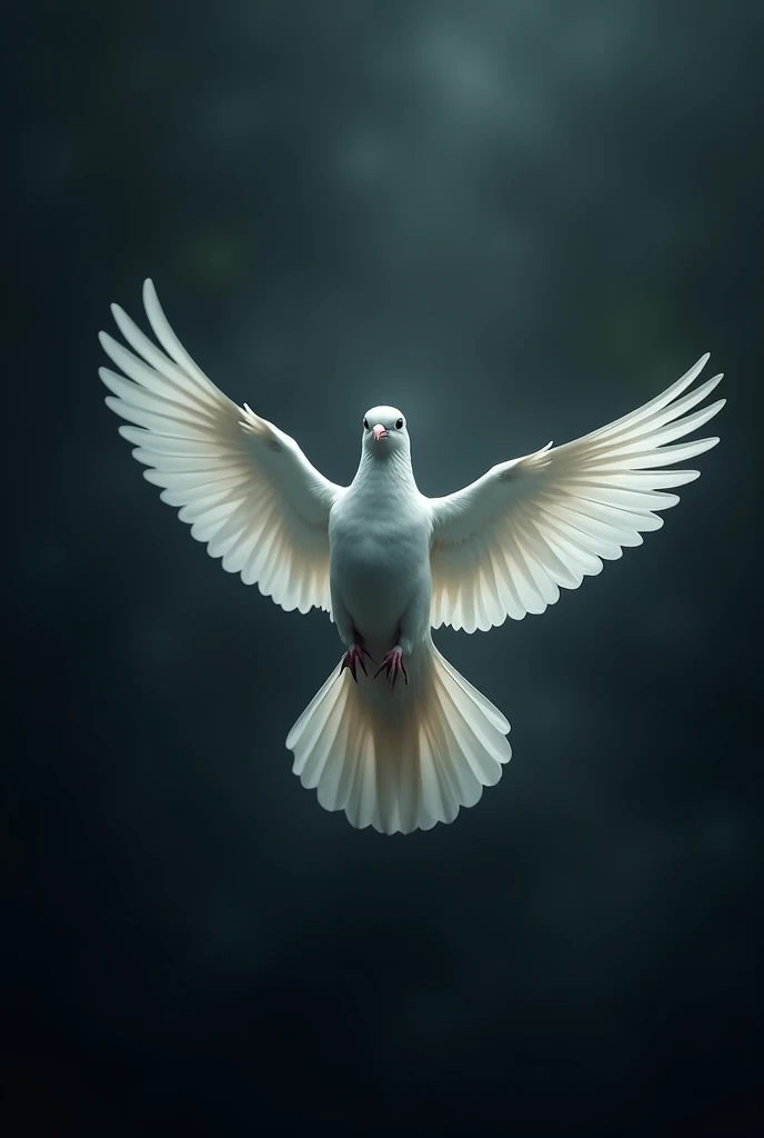 White dove dark style no background design