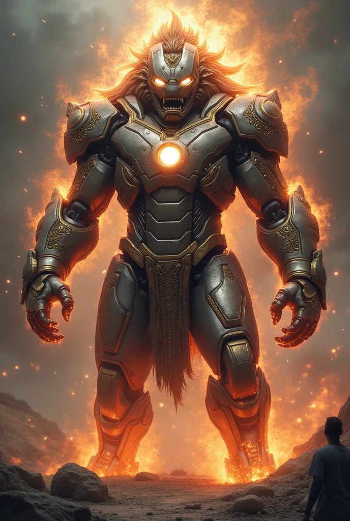 Iron man in beast form in Hindu religion